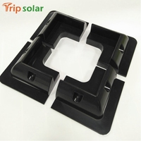Support de montage de panneau solaire Tripsolar TP-ABS RV en plastique ABS noir léger, installation rapide pour camping-car, caravane, voyage