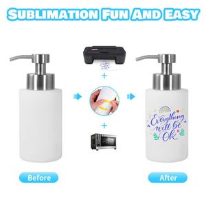 Custom Stock 550Ml Portable Multi-Purpose Travel Printed Logo High Quality Sublimation Stainless Steel <b>Hand</b> Sanitizer Bottle - Product Image 5