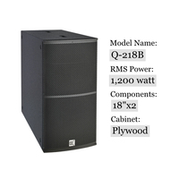 CVR 1200W double 18 pouces intérieur système de basses actives extérieur Line Array haut-parleurs de subwoofer passifs