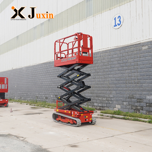 Piattaforma Elevatrice a Forbice Cingolata Elettrica Certificata CE per Tutti i Terreni, Sollevatore Mobile Cingolato per Costruzioni Esterne - Product Image 3