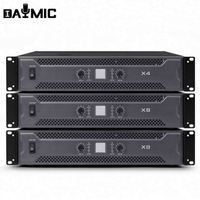 Amplificateur de puissance professionnel AOSHEN X Series X4/X6/X8 bidirectionnel 10000W, puissance pure, métal