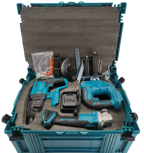 ZY al por mayor Taladro de impacto angular de alto torque 18V, Kits combinados inalámbricos de iones de litio de 15 piezas, Sierra eléctrica y Cajas de herramientas - Product Image 6