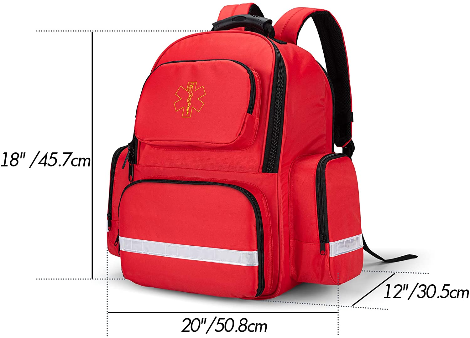 product-750-540 2021 First Aid Medical Emergency Kits Storage Backpack With Padded PE foam liner And Anti-slip Bottom Feet for an emergency