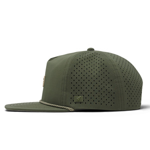 Gorra Snapback de 5 Paneles con Visera Plana y Detalle de Cuerda Trenzada, Gorra de Béisbol Transpirable Personalizada para Estilo Urbano y Verano - Product Image 2