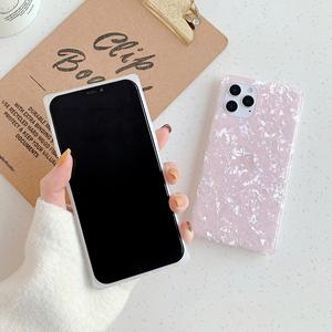 Filles Femmes Brillant Perle Conque Shell Texture IMD Imprimé Mince Souple TPU Pare-chocs Téléphone Cas Pour <span class=keywords><strong>iPhone</strong></span> 13 12 11 Pro Max 7 8 - Product Image 3