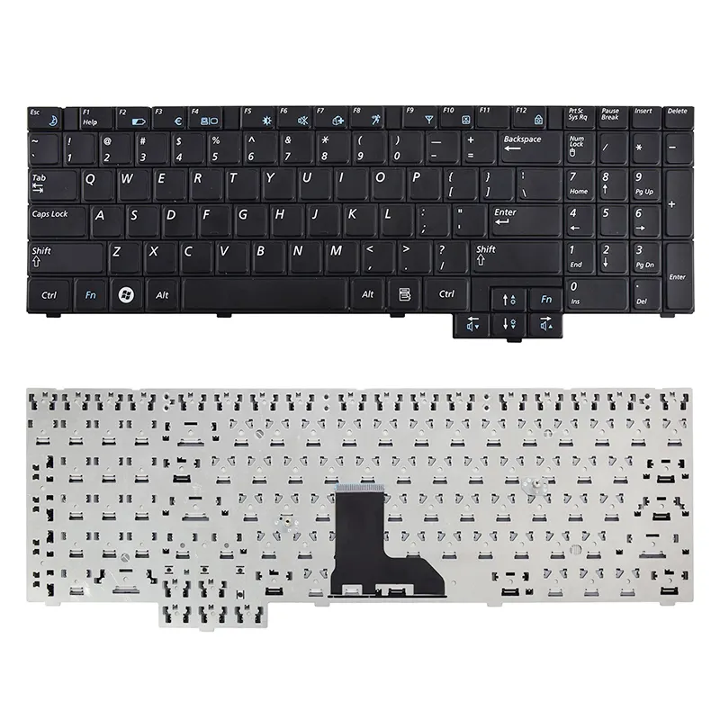 Teclado con diseño para ordenador portátil Samsung, Teclado con diseño de US SP, BR, PT, clavijero, borla, R530, r528, r540
