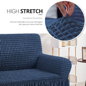 Wholesale Yaolan L-Shape Custom Size Elastic <b>Stretch</b> Non-Slip Sofa Protector Slipcover Skirt <b>Machine</b> Washable Modern Style Sofas - Product Image 2