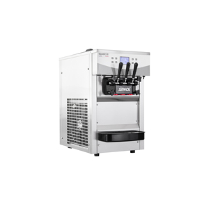 Machine à glace compacte de table SPACE, certifiée CE, 2+1 saveurs mixtes, pour la fabrication de crèmes glacées, en vente, modèle T230 - Product Image 4