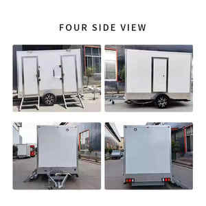 Cabinas portátiles de remolque de baño móvil de estilo europeo de lujo comercial hechas de panel sándwich para uso en el parque - Product Image 2