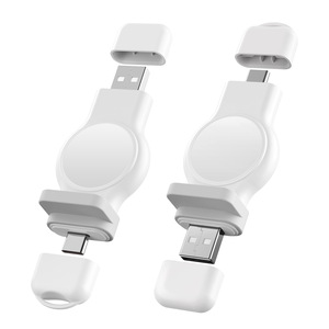 ที่ชาร์จไร้สายแบบพกพาขนาดเล็กสำหรับ iPhone iWatch 8 7 6 5 4 3 SE ชาร์จสถานีแบบสมาร์ทวอทช์แบบแม่เหล็ก - Product Image 1