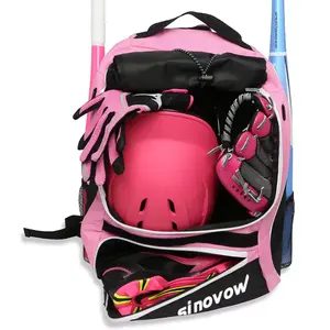 Competitive Academy Baseball Bat Bag For Girl Lightweight Baseball Backpack Bag