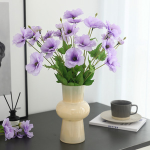 Jade Butterfly Peony Artificial <b>Flower</b> <b>Light</b> Purple Plastic Silk High Simulation Home Decor Wedding Prop - Product Image 2