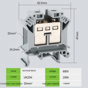 Bornier à vis de montage sur rail UK 25 Din - Product Image 4