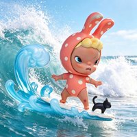 Sooya Studio Beach Holiday Blind Box Figur Koleksi Lucu Hiasan Meja Mainan Trendi Hadiah Bertema Anime atau Merchandise Anime