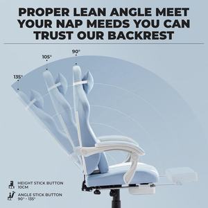 <span class=keywords><strong>Silla</strong></span> de Oficina de Alta Calidad con Diseño de Chica Tierna, Serie Sanrio, <span class=keywords><strong>Silla</strong></span> <span class=keywords><strong>Gamer</strong></span> para Habitación, <span class=keywords><strong>Silla</strong></span> de Juego <span class=keywords><strong>Cinnamoroll</strong></span> con Soporte para Piernas - Product Image 6