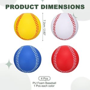 Balle de baseball en mousse PU personnalisée de 9 pouces pour enfants, pour l'entraînement au lancer et à l'attrape, jouets sportifs - Product Image 6