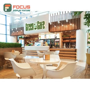 Vitrina de Café de Gran Formato con Frente de Vidrio y Madera, Zona de Exhibición de Accesorios, Vitrina de Café para Tienda - Product Image 6