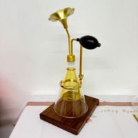 Botol Parfum Kuningan 300ml, Botol Uji Minyak Esensial Aroma Kopi, Alat Pamer Aroma Parfum Kuningan, Botol Parfum Segitiga