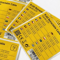 Etiquetas Rectangulares Autoadhesivas Ecológicas Impermeables de Acrílico Personalizadas con Impresión ChengDong, Embalaje y Marca, con Acabado Perlado