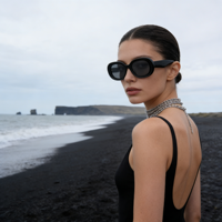 Lunettes de soleil surdimensionnées en acétate pour femmes, verres dégradés, protection UV400, monture ovale rétro, mode, logo personnalisé, OEM, vente en gros de lunettes