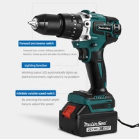 Taladro Inalámbrico de Alto Rendimiento y Duradero con Batería de Litio de 21V, Atornillador de Impacto, Taladro Eléctrico