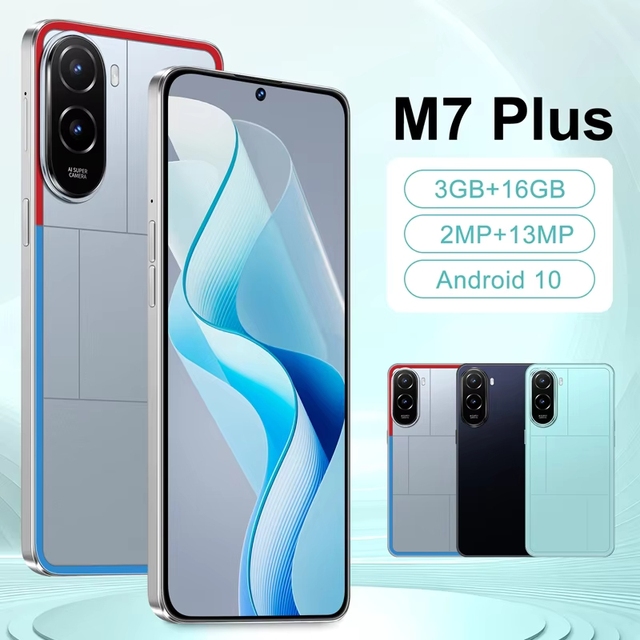 New Version Dual Sim Standby Android M7 Plus 4G Smartphone 6.56 Inch HD Screen Cell Phone LTE CDMA Mobile