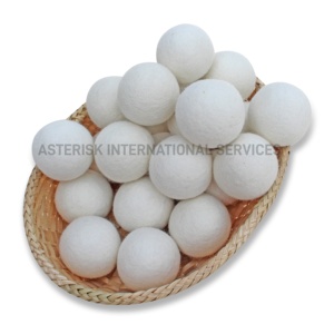 Zhtiigruv — boules de linge en laine faits main, 6 pièces, paquet de 6 XL en tissu naturel réutilisable, soulage les rides des vêtements - Product Image 1