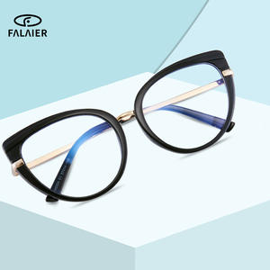 Montures de lunettes œil-de-chat TR90 transfrontalières, monture complète, verres anti-lumière bleue, unisexe 88004 - Product Image 4