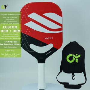 Raquette de pickleball ChengYan OEM Custom Luxx Control Air Epic T700 en fibre de carbone Gen 2 sans bord, conforme à la norme USAPA, avec housse en néoprène - Product Image 1
