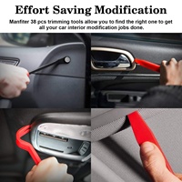 Kit de réparation pour installateur de garnitures de porte d'autoradio, 18 pièces, boîte à outils pour voiture