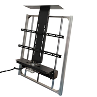 Kabinet TV Lift Otomatis dengan Sistem Rotasi dan Penurunan Motor Bertenaga Remote, Ketinggian Dapat Disesuaikan, Tersembunyi di Dalam Kabinet
