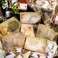 Autocollant fleur pour Journal intime, étiquette autocollante Vintage pour Journal DIY bricolage, matériel de Base, Message 6 modèles, 30 pièces/paquet