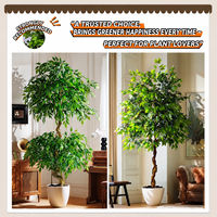 Arbre artificiel Ficus pleureur de simulation sur mesure pour projets commerciaux, aménagement intérieur et paysager