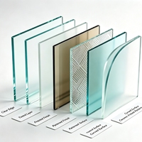 Verre trempé à motifs avec épaisseur personnalisée et bord poli pour la construction de murs-rideaux, de cloisons, de fenêtres et de portes