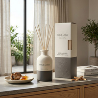 Diffuseur de parfum à bâtonnets Osmanthus et Jasmin, artisanal, écologique, en cire de soja, mini 50ml, pour la maison