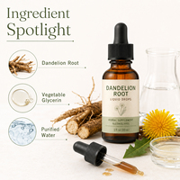 Suplemen gaya baru dukungan sirkulasi limfatik, ekstrak daun Artichoke ekstrak daun Dandelion tetes cair untuk Kesehatan