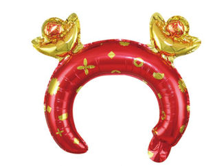 Lucky koi – ballons à bandeau, nouveaux couvre-chef gonflables à la carpe <span class=keywords><strong>rouge</strong></span>, ballons en <span class=keywords><strong>Film</strong></span> d'aluminium pour la décoration du Festival de la lanterne du nouvel an - Product Image 3