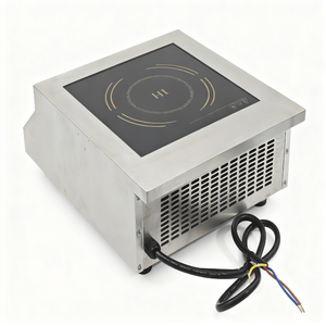 Fourneau électrique à plaque plate de 5 kW de puissance maximale, cuisinière électromagnétique commerciale encastrable en acier inoxydable - Product Image 4