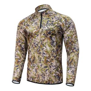 Caxndycing Taktisches Langarmshirt Herren - Camouflage Funktionsshirt Outdoor