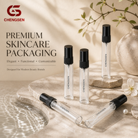 Flacons pulvérisateurs de parfum cylindriques en verre transparent de 2 ml, 3 ml, 5 ml, 10 ml, à col serti, portables, rechargeables, vides, avec pompe pulvérisatrice pour