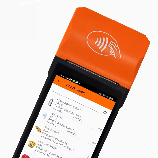 Android 13 4g 5.5'' Fhd Touch Screen Handheld Pos 2450mah Oem 2+32gb Nfc/wifi/bluetooth Mobile Pos Terminal With Printer