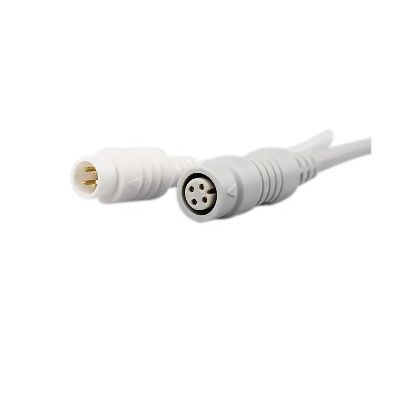 Amydi-med-Cable adaptador IBP, 4 pines, transductores de presión, cable redondo IBP