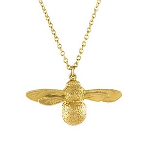 선물 보석 황동 여성 귀여운 곤충 빛나는 골드 꿀벌 목걸이 꿀벌 목걸이 - Product Image 1