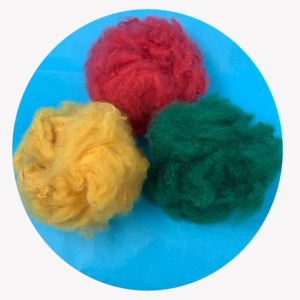 Sợi <span class=keywords><strong>Polyester</strong></span> giá kg màu chất lượng tốt <span class=keywords><strong>Polyester</strong></span> ổn định sợi màu Fluffy <span class=keywords><strong>Polyester</strong></span> STAPLE sợi - Product Image 2