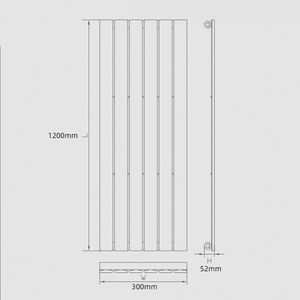 Radiatore <span class=keywords><strong>di</strong></span> riscaldamento a tubo piatto con radiatore <span class=keywords><strong>di</strong></span> <span class=keywords><strong>design</strong></span> verticale - Product Image 3