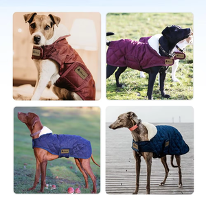 도매 인조 모피 레드 크리스마스 애견 의류 재킷 코트, 반려동물 제품 - Product Image 5