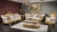 Meubles de salon classiques royaux, ensemble de canapés de luxe classiques royaux pour salon (ancien modèle)