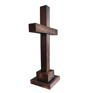 Escultura de Cruz de Madera para Pared, Arte Religioso Rústico, Decoración Lavable para el Hogar, para Sala de Estar, Navidad, Nacimiento de Bebés, Año Nuevo y Otras Ocasiones - Product Image 6