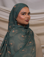 Lo.Love 2025 Écharpe légère en bambou modal personnalisée Vela, coton doux, rayonne viscose, motif floral, jersey numérique uni, hijab musulman