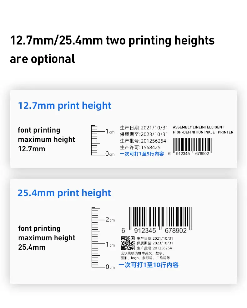 Kotak termal Online mesin cetak Inkjet tanggal Printer Inkjet kode Logo Inkjet untuk plastik